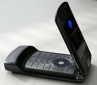 Old Motorola flip phones
